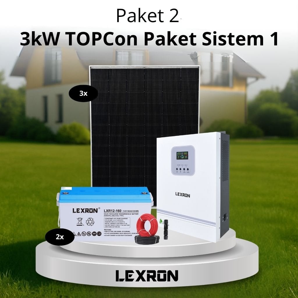 3 3Kw Jel Akülü Solar Paket Sistem 1 (Paket 2) - Görsel 1