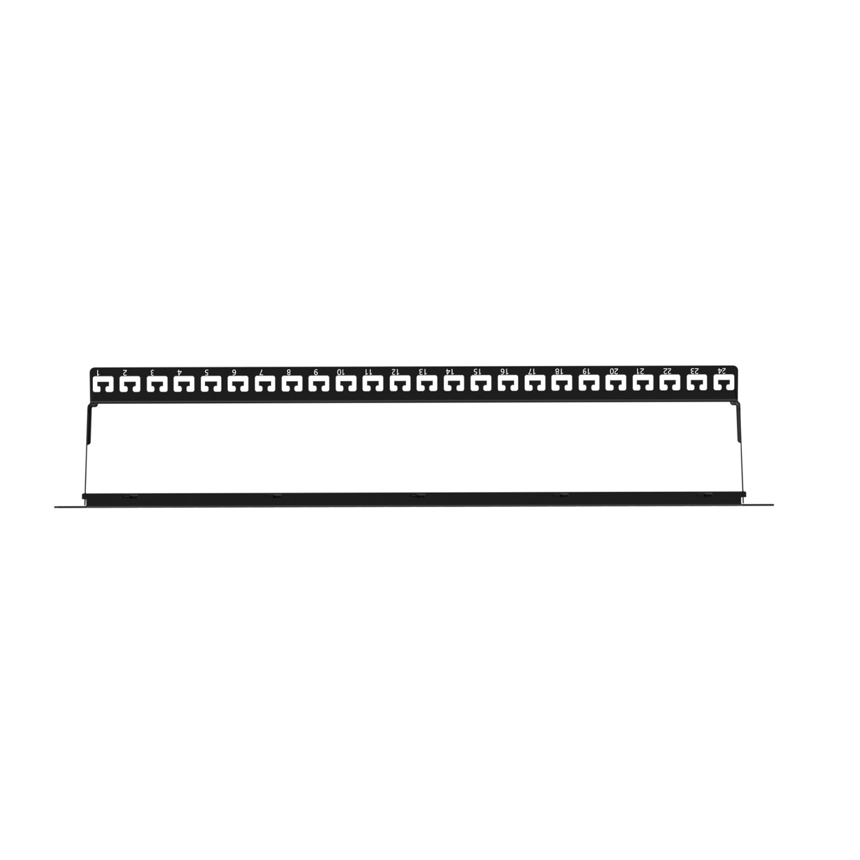 5v7uhyFgapfwDVnGTL6A2y3B1uJR8SPwwB21FHoi AGER Modular Patch Panel, shielded 24-port, blank, 1U, rack mount, black RAL 900 - Görsel 1