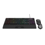RAMPAGE ECLIPSE Siyah Usb RGB Aydınlatmalı Q Gaming Oyuncu Klavye Mouse Set - Görsel 3