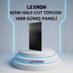 655W 132 Cell 16Bb Half-cut Topcon 16Bb Güneş Paneli