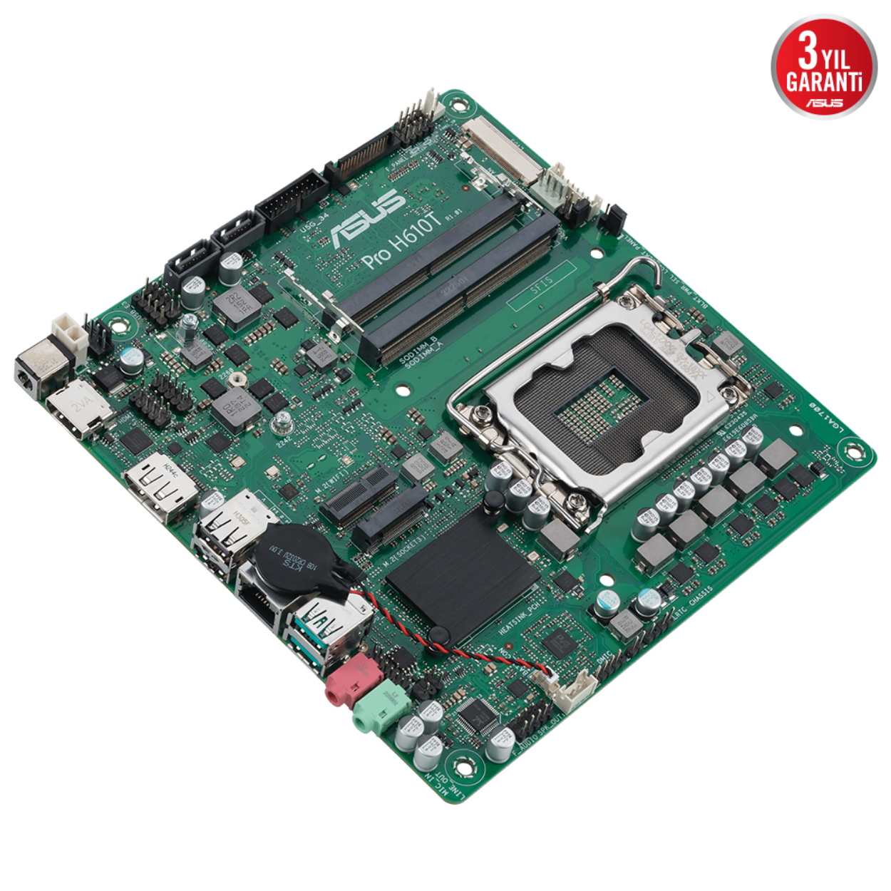 9acxPJQnkM3uGWmjkIlzt6JOxpATe87IZwfnCf0u ASUS PRO H610T-CSM LGA1700 DDR5 5600 DP HDMI LVDS M2 USB3.2 Thin Mini ITX 7/24 - Görsel 1