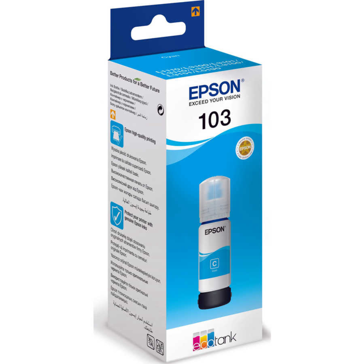 AqGWdMkhXRROvQjoiHYhSogaQADrjR3q1ASkBwWt EPSON T00S24A (103) EcoTank Mavi Şişe Mürekkep 65 ml - Görsel 1