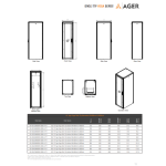 AGER Vega Serisi  24U W=800mm D=800mm 19'' %63 Perfore Kapak Dikili Tip Kabinet - Görsel 3