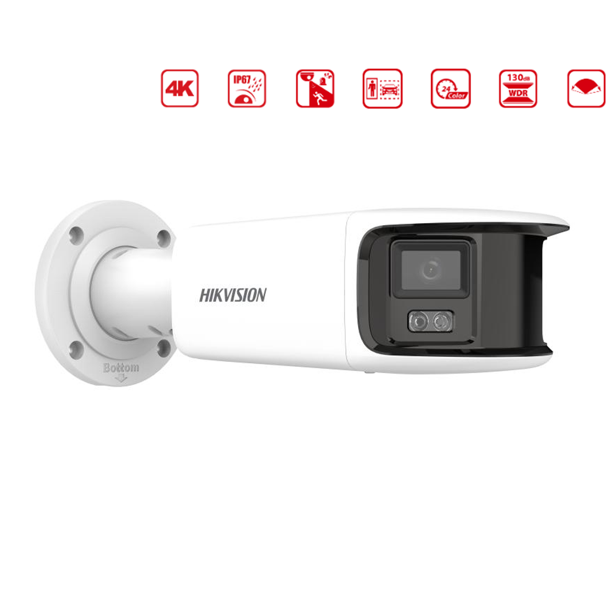 UpEdV5pu4jSb6DrlUOw1ol9f8zXFMViHEz6YWACP HIKVISION DS-2CD2T87G2P-LSU/SL 8MP 4mm SL Mic. ColorVu WDR Panoramic 180° Bull - Görsel 1