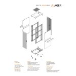 AGER Server Serisi 26U W=600mm D=1000mm 19'' Dikili Tip Kabinet - Görsel 3
