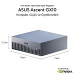 ASUS ASCENT GX10-GG0027BN GX10 128GB 4TB SSD NVIDIA DGX OS Kompakt Yapay Zeka PC - Görsel 3