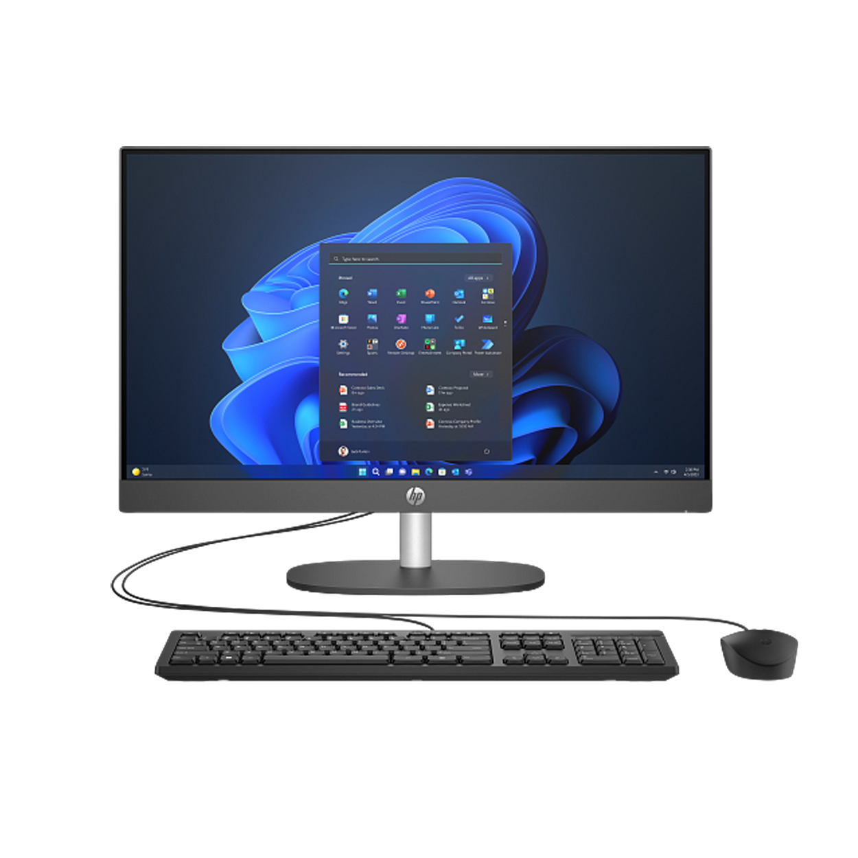 ZmAfVWvWAaZ0qeju7GgSAc4VZ06mWwjB8rxjmd9C HP ProOne 240 G10 23.8" Ultra 7-155U 16GB 512SSD FDOS Siyah AIO PC - Görsel 1