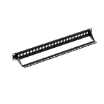 AGER Modular Patch Panel, shielded 24-port, blank, 1U, rack mount, black RAL 900 - Görsel 3