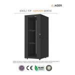 AGER Server Serisi 26U W=600mm D=1000mm 19'' Dikili Tip Kabinet - Görsel 2