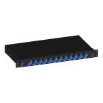 EratSlide 1U 19” 24 Port SC Duplex Rack Tipi Patch Panel, Boş