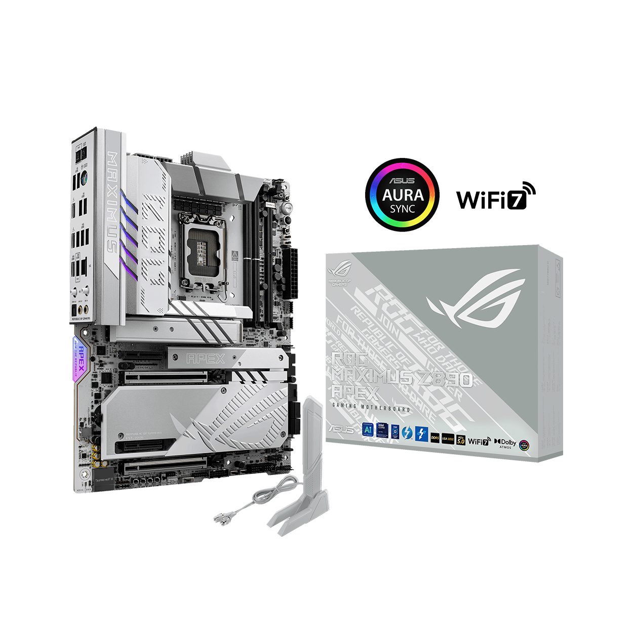 kynF7j8IbXQH0RL7HAWTRzi52EpNiADkO4Ns1lkf ASUS ROG MAXIMUS Z890 APEX LGA1851 DDR5 9600 6xM2 WF7+BT 5Gbit ATX - Görsel 1