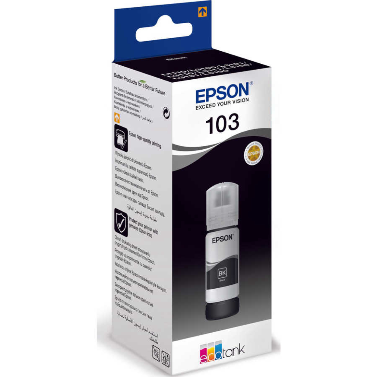 mFKHjQRaMb52P3eHgzZkycgDBcCSKPr5PDM8m2mX EPSON T00S14A (103) EcoTank Siyah Şişe Mürekkep 65 ml - Görsel 1