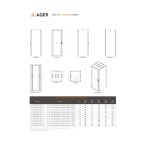 AGER Vega Base 42U W=800mm D=800mm 19''  Dikili Tip Kabinet - Görsel 3