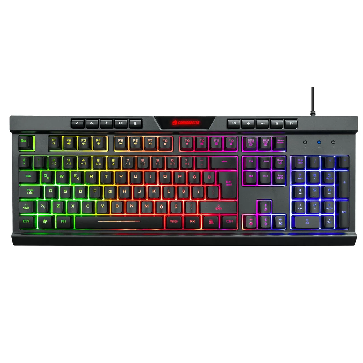 v0xV9MO1havxlh3ibAIpr3XE8lgzRLwtU0IMkw4J GameBooster Outlander G69K Rainbow Membrane Oyun Klavyesi - Görsel 1