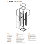 AGER Vega Serisi 24U W=800mm D=800mm 19'' Dikili Tip Kabinet - Görsel 2