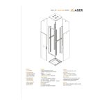 AGER Vega Base 42U W=800mm D=800mm 19'' %63 Perfore Kapaklı Dikili Tip Kabin - Görsel 2