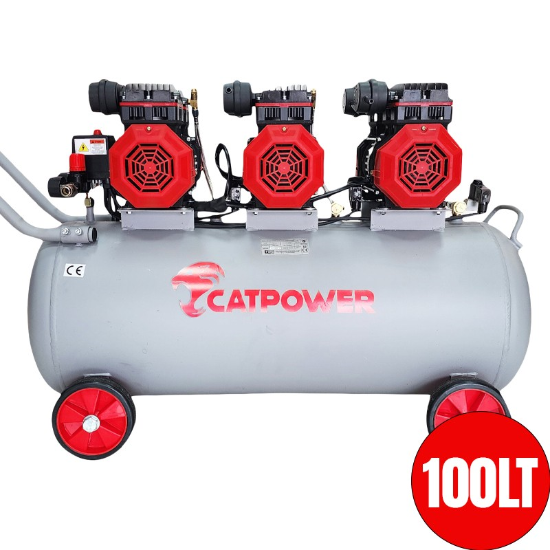 10 Sessiz Ve Yağsız Kompresör 6Hp 100Lt - Görsel 1