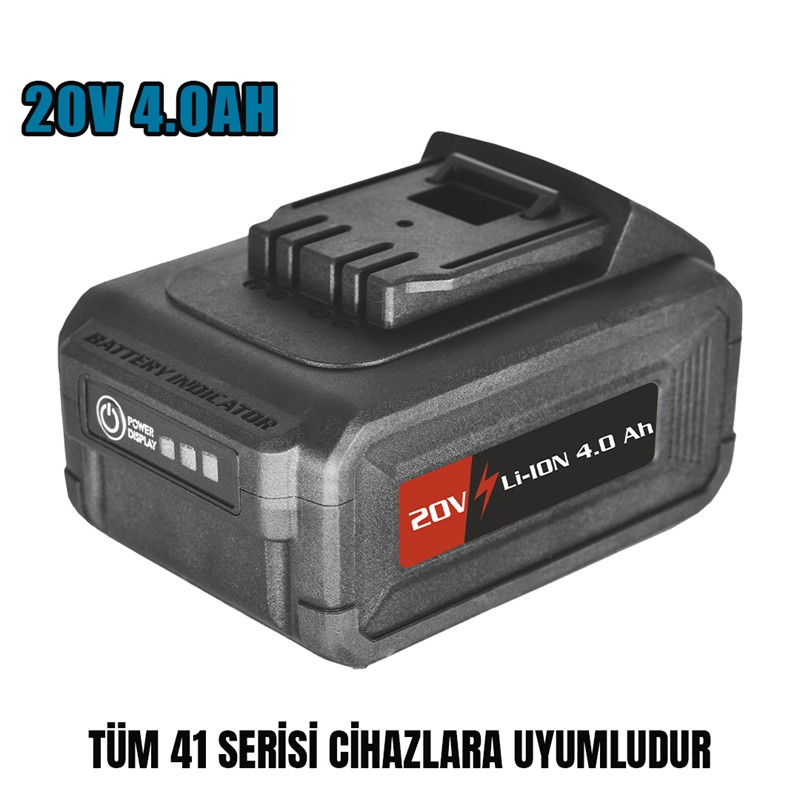 120 Catpower-4198-20V 4.0Ah Akü - Görsel 1