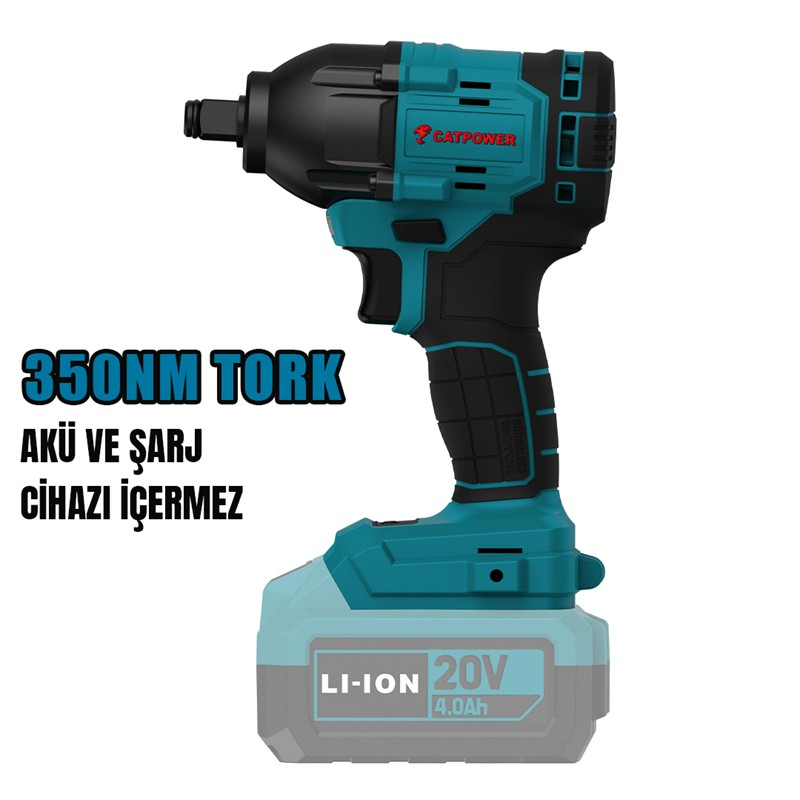 127 Kömürsüz Akülü Somun Sıkma Ve Torklu Vidalama 1/2" 20V Li-İon - Görsel 1