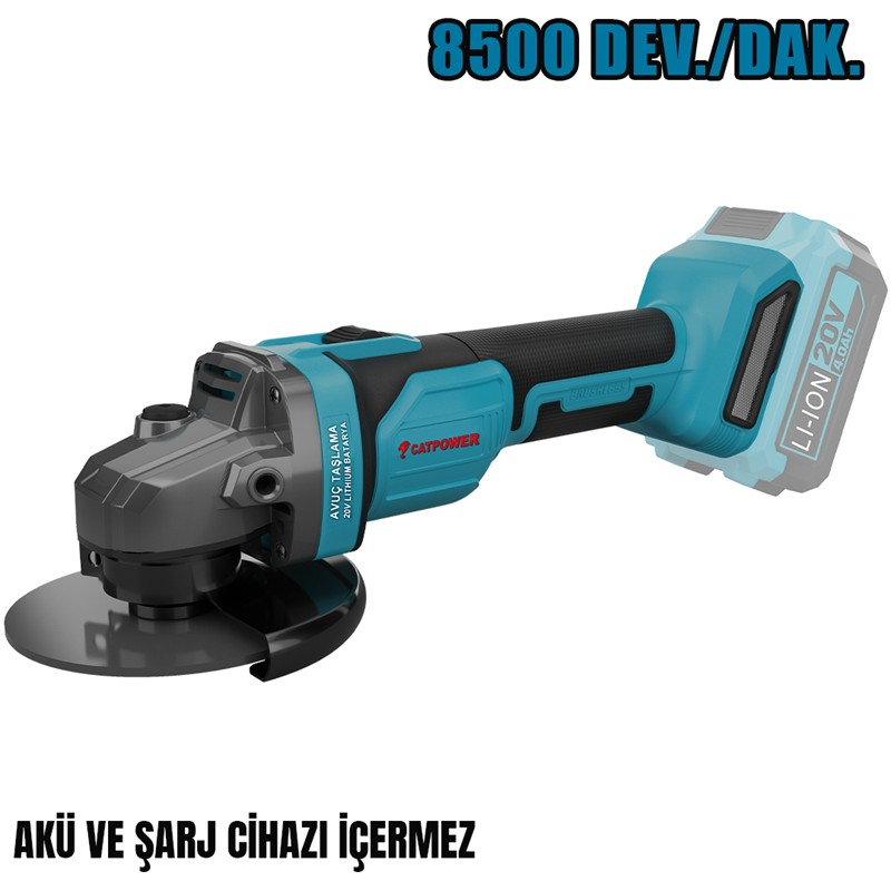 131 Kömürsüz Akülü Avuç Taşlama 125 Mm 20V Li-İon - Görsel 1