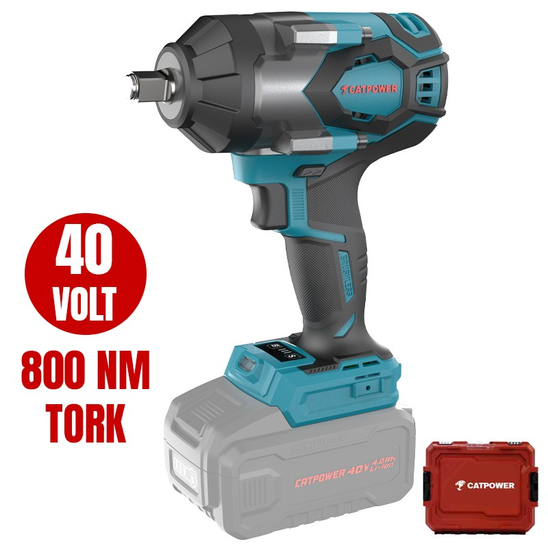 140 Kömürsüz Akülü Somun Sıkma 1/2'' Li-İon 40V - Görsel 1