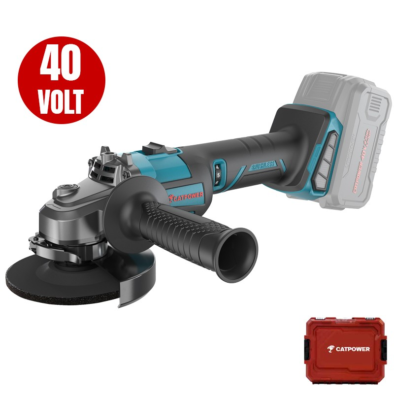 146 Kömürsüz Akülü Avuç Taşlama 125 Mm Li-İon 40V - Görsel 1