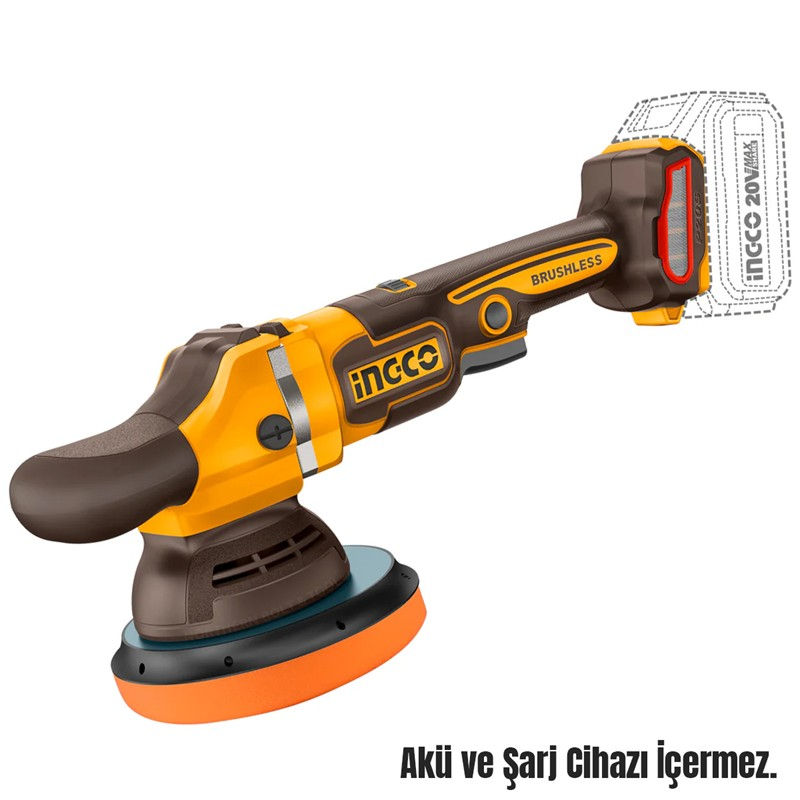 326 Kömürsüz Li-İon Akülü Polisaj 150Mm 20V 2.0 Ah - Görsel 1
