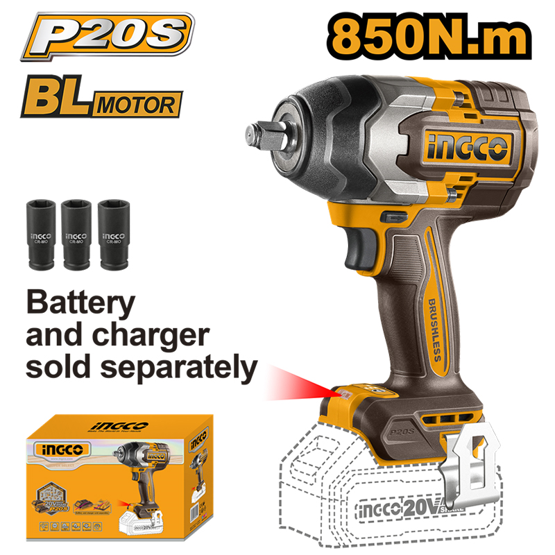 795 Li-İon Akülü Somun Sıkma 1/2" 20V 4.0Ah - Görsel 1