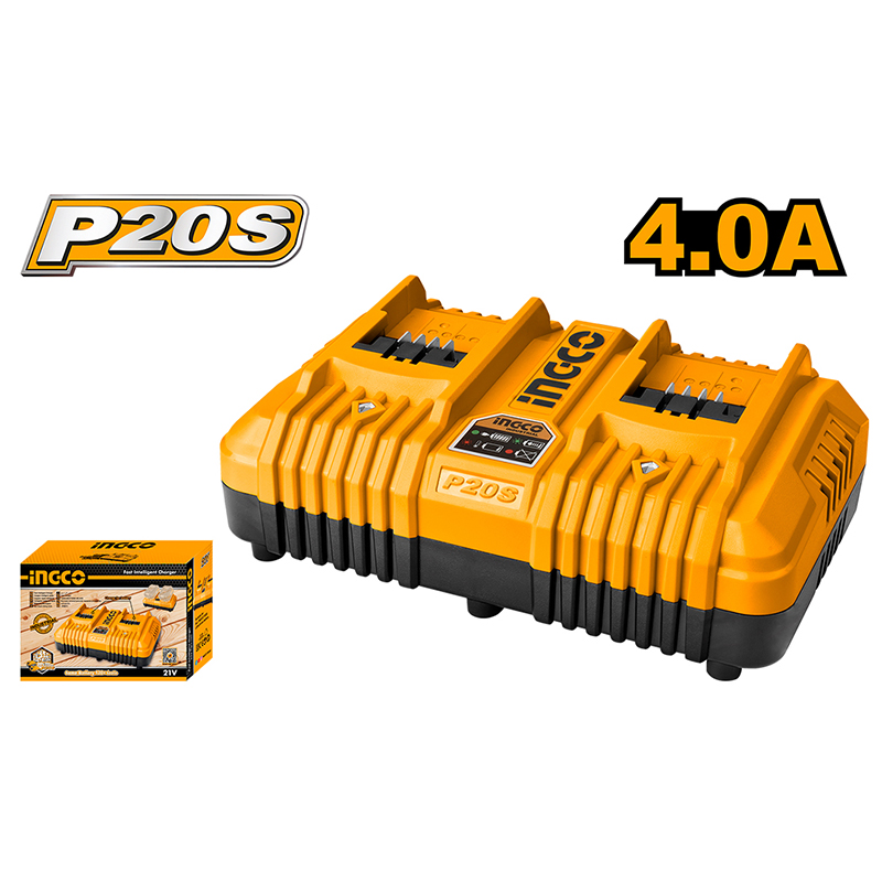 843 Hızlı Akıllı Şarj Cihazı 20V 4.0Ah 2 Portlu - Görsel 1
