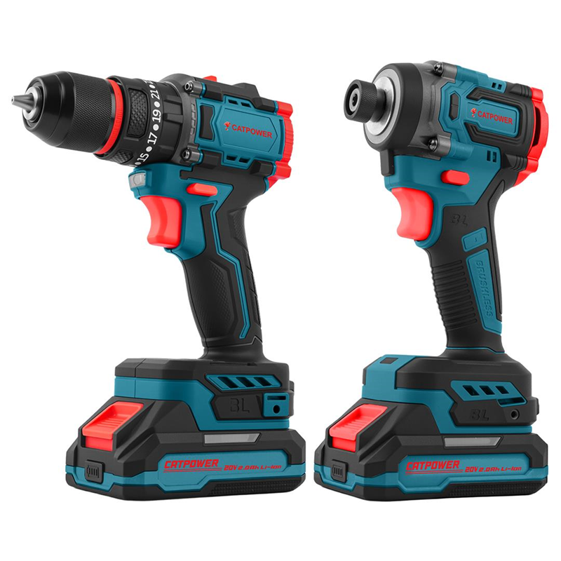 853 Kömürsüz Akülü Set Matkap Ve Torklu Vidalama Li-İon 20V 2.0Ah - Görsel 1