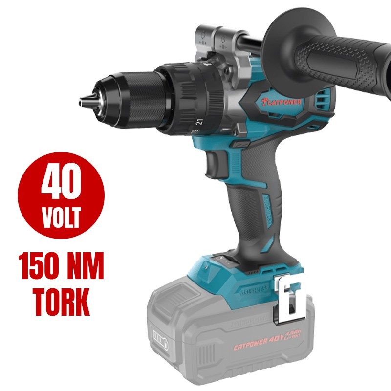 926 Kömürsüz Akülü Darbeli Vidalama Li-İon 40V 150Nm - Görsel 1