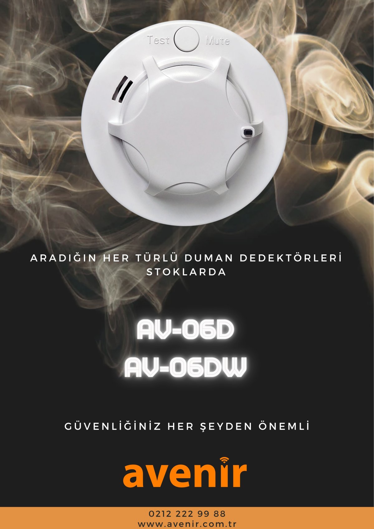 AV_06D WİFİ DUMAN DEDEKTÖRÜ - Görsel 1