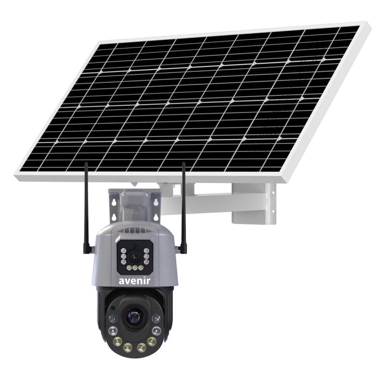 AV_M05_3 6MP 36X 7/24 KAYIT 2 KAMERALI 4G Sim Kartlı Kamera 90W 40AH Solar Panel - Görsel 1