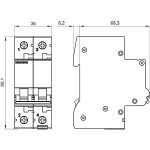 Sıemens Difaze Otomatik Sigorta 2P C 40A 6Ka - Görsel 2