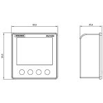 Sıemens Enerji Analizörü 96X96 Pac 1020 Sentron - Görsel 2