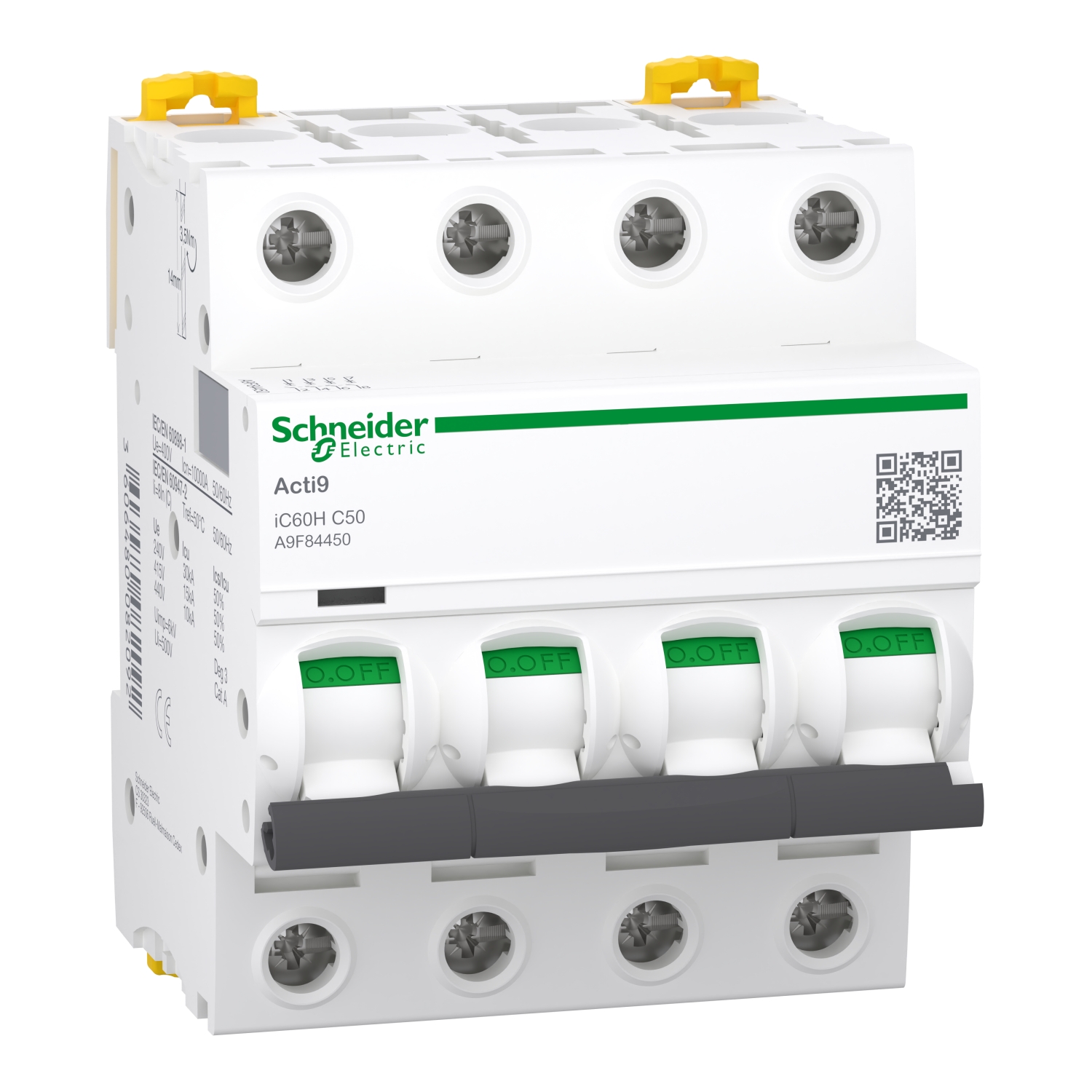 files Schneider 4Kutup Otomatik Sigorta 4P C 50A 10Ka - Görsel 1