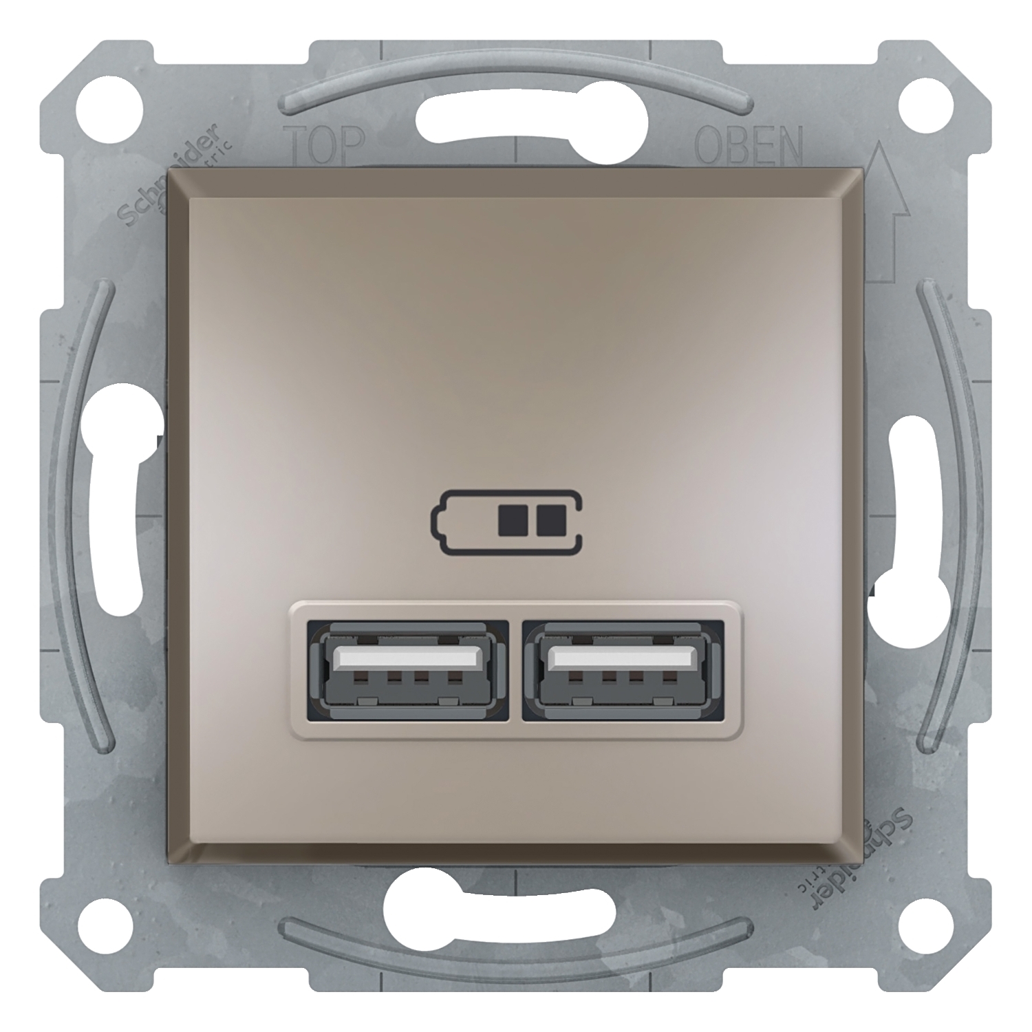 files Schneider Asfora Bronz Usb Prizi 2.1A - Görsel 1