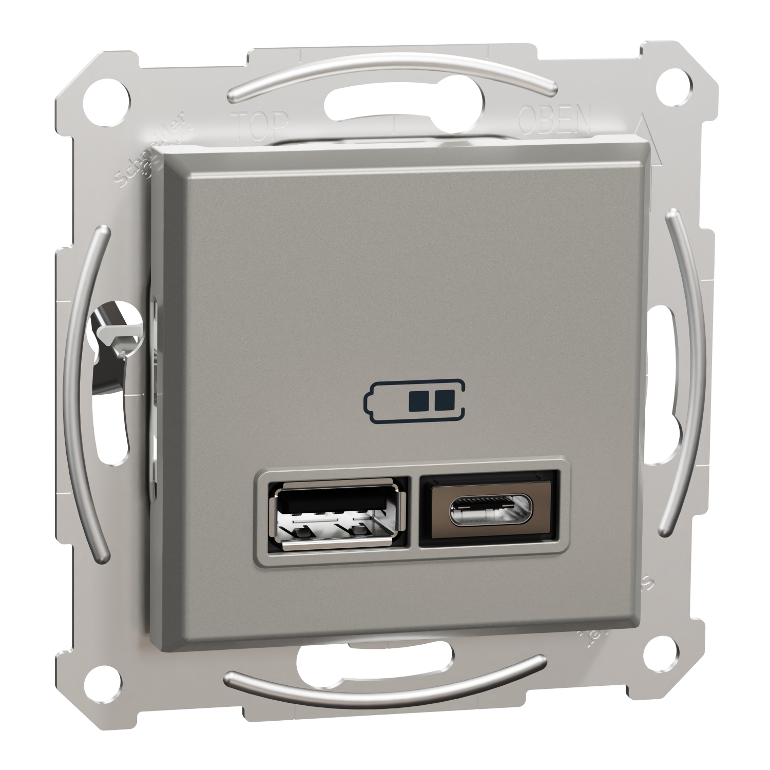 files Schneider Asfora Bronz Usb Prizi +Type A+c 2.4A - Görsel 1