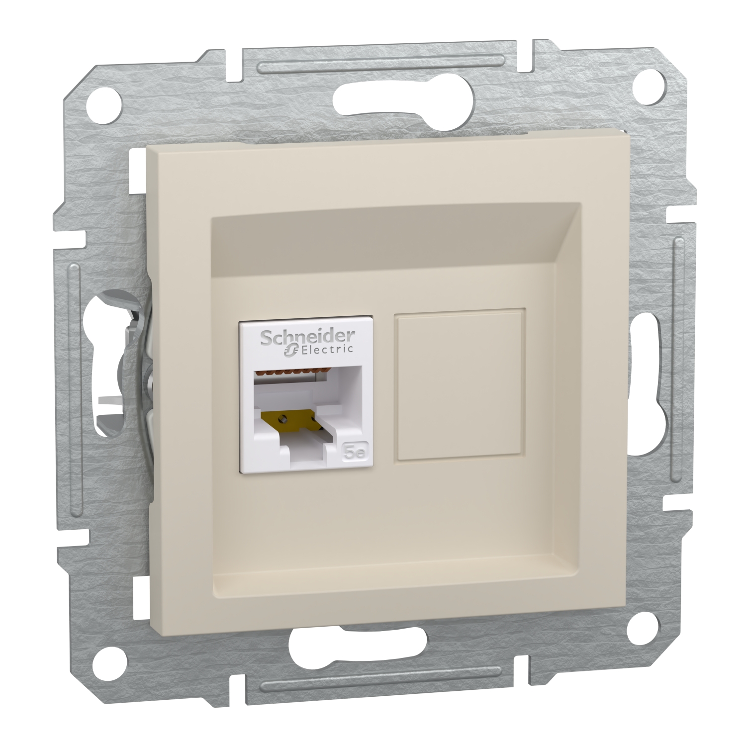 files Schneider Asfora Krem Data Prizi 1Xrj45 Cat5e - Görsel 1