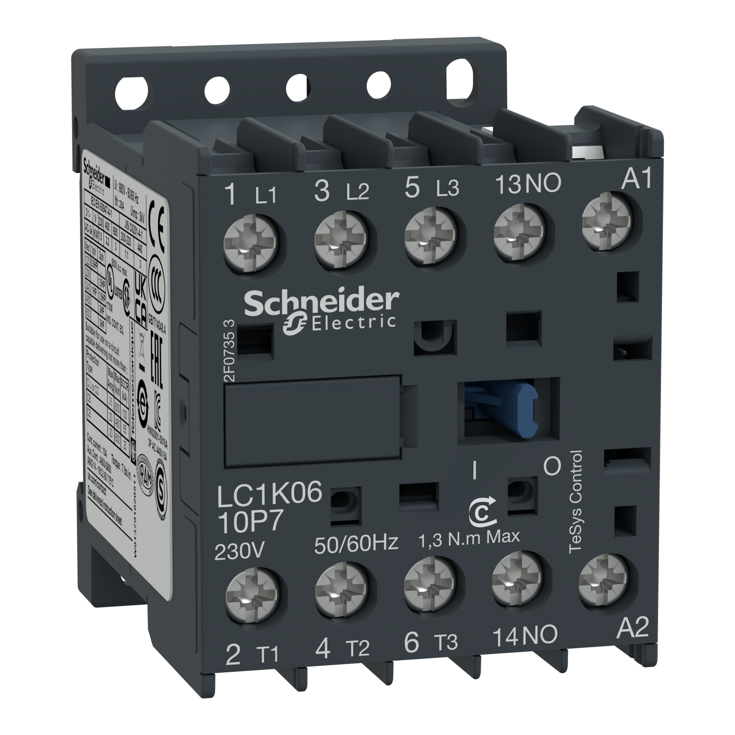 files Schneider Mini Kontaktör 2.2Kw 6A 1Na 24V Ac - Görsel 1