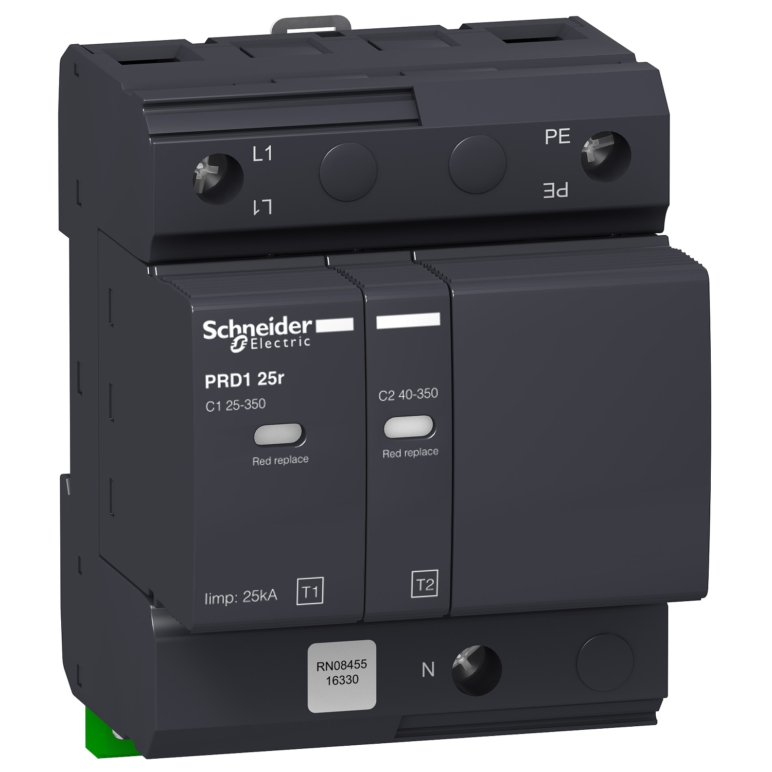 files Schneider Monofaze Parafudur 1P+n 25/100Ka B Sınıf - Görsel 1
