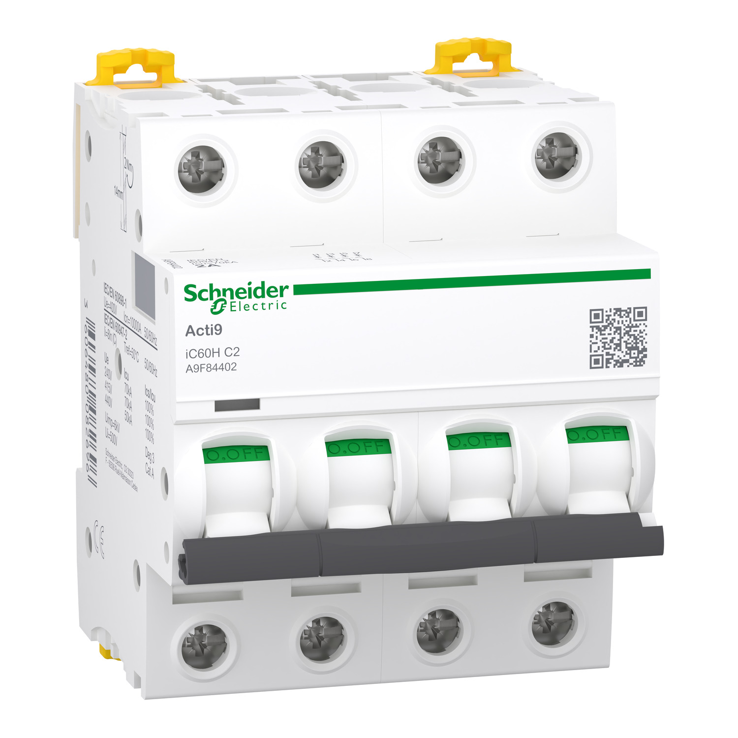 files Schneider 4Kutup Otomatik Sigorta 4P C 2A 10Ka - Görsel 1