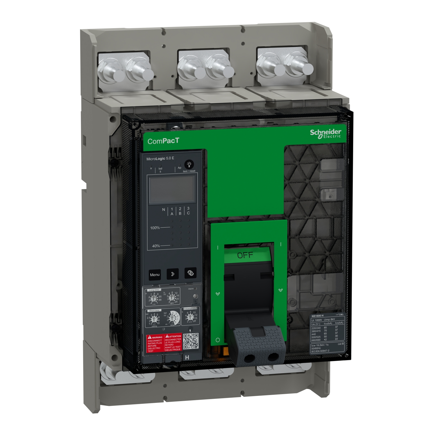 files Schneider Kompakt Şalter Ns1600h 3P Mic 5 E-70 Ka - Görsel 1