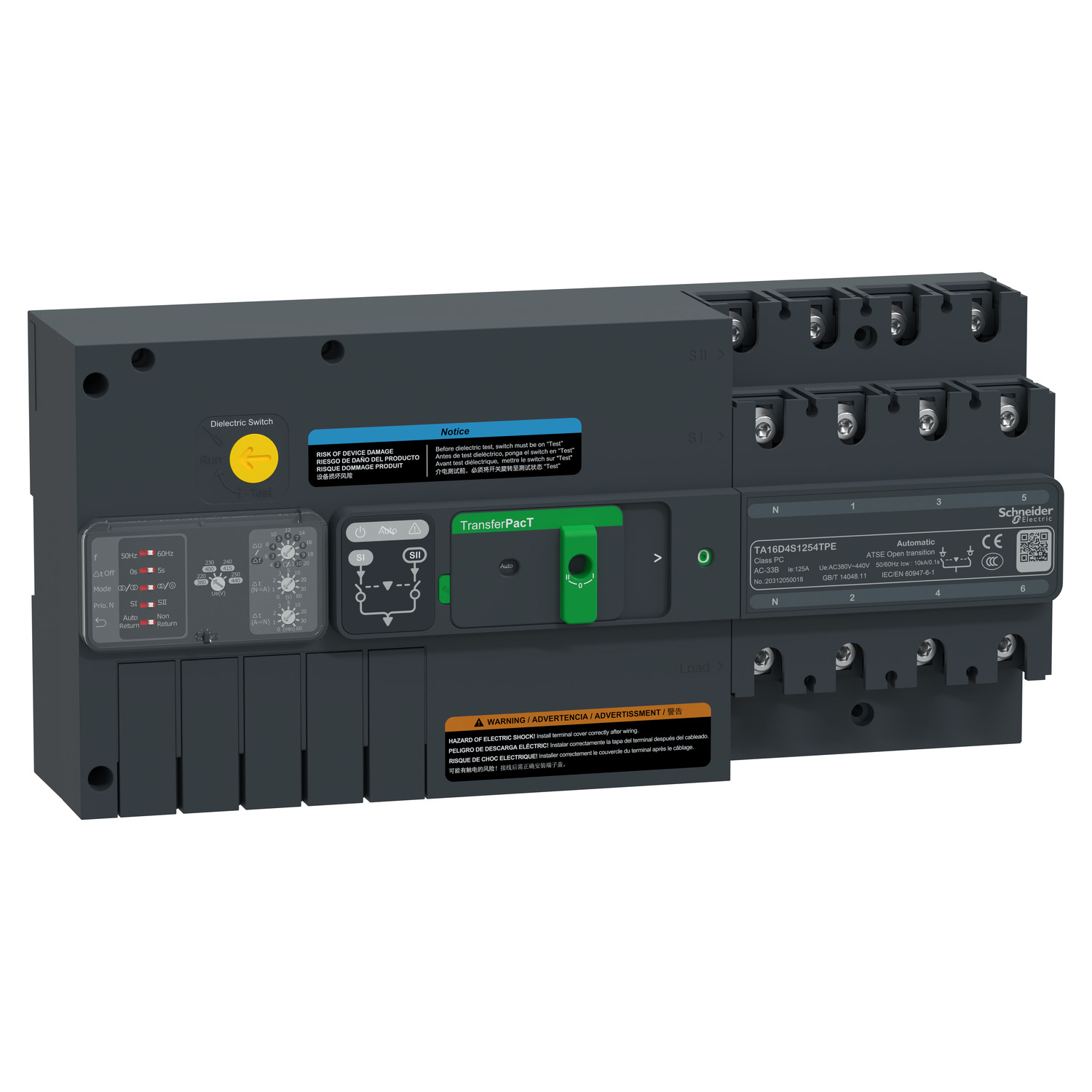 files Schneider Transfer Şalteri Otomatik 4P 125A Standart Ta16 - Görsel 1