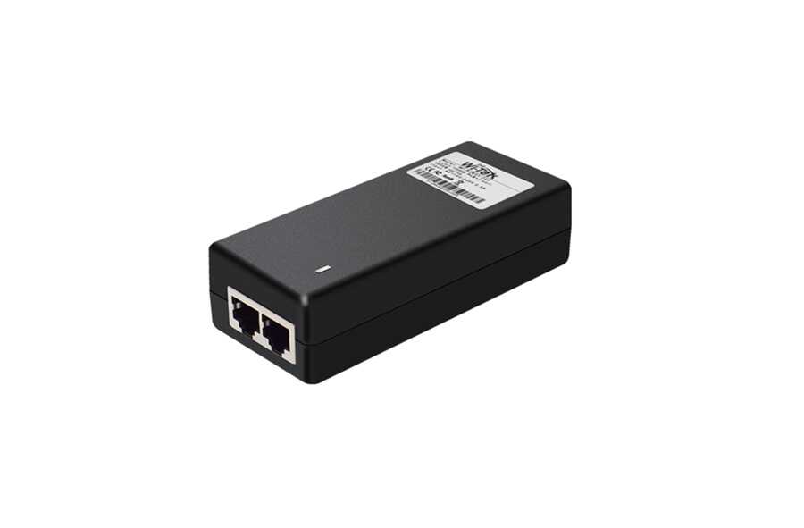 wi-poe31-24v-poe-enjektor-wi-tek-5955-68-B WI-POE31-24V - 2*10/100 PoE Enjektör - Görsel 1