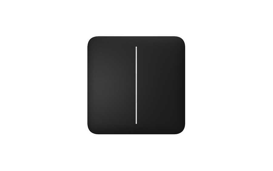 161604000185 SoloButton (1-gang/2-way) Black - Görsel 1