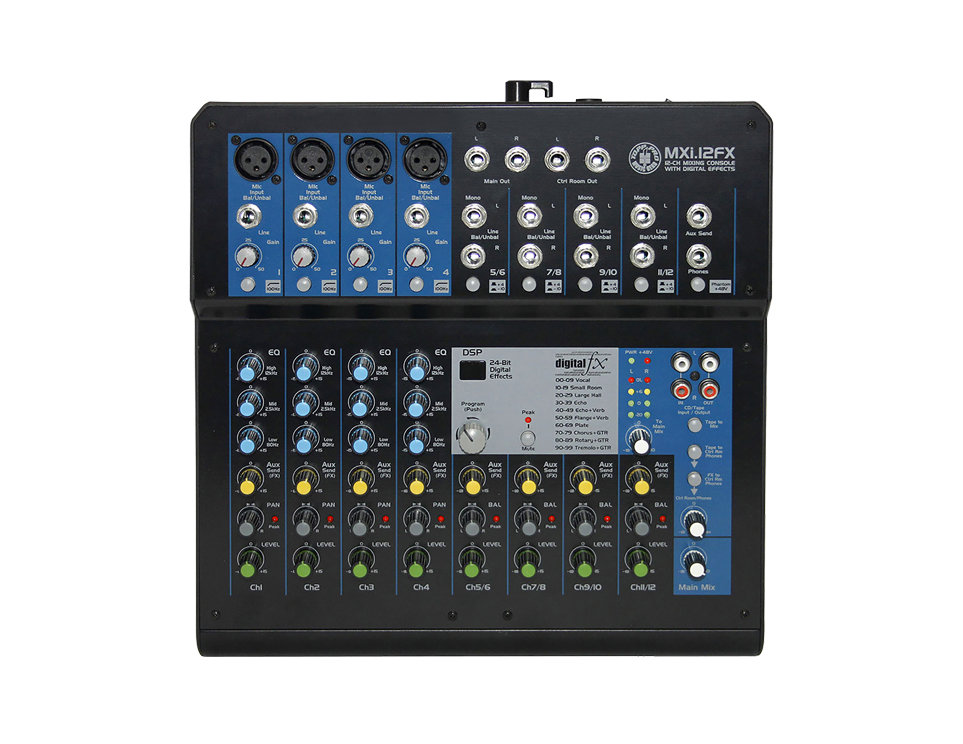 222202000022 MXi.12FX 12 Kanal Deck Mixer - Görsel 1