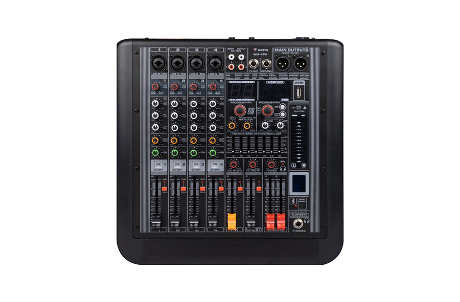 222202000056 WM-4PX - Power Mixer 2x280 Watt - Görsel 1