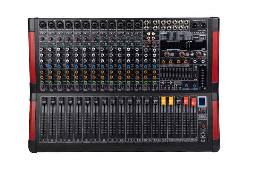 222202000102 DMP-162FX 16 Kanal 650w*2 Power Mixer - Görsel 1