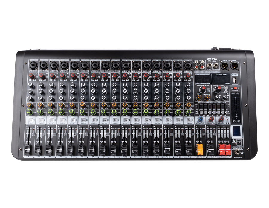 222202000162 WMX-1605FX 16 Kanal Deck Mikser - Görsel 1